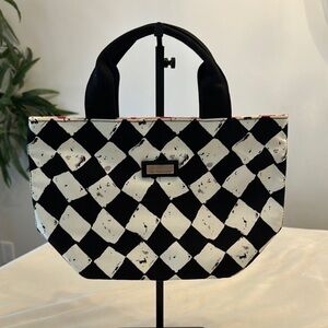 Like new! Jim Thompson Black and White Checkered Tote
